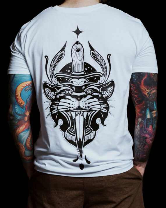 Unmistakable Dagger Thrust T-Shirt - Weiss für Männer - Rückenansicht