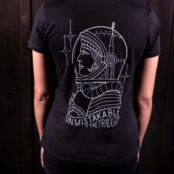 Unmistakable - Explore Space T-Shirt - Thetratdguy - Schwarz für Frauen - Rückenansicht